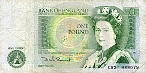 One pound bank note