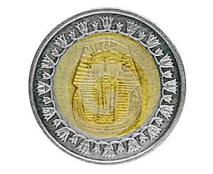 One pound coin, 1972~Today - Arab Republic Circulation serie, Bank of Egypt. Reverse, issued on 2007