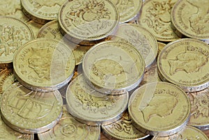 One pound coins