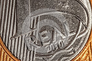 One Real Brazilian coin details