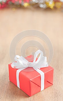 One red gift box