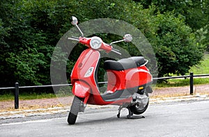 One Red Scooter