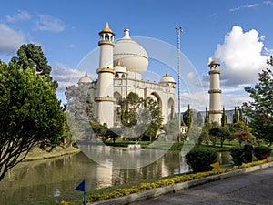 One Replica of the Indian Taj Mahal, in Jaime Duque Park, Tocancipa Biopark Wakata, Colombia