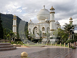 One Replica of the Indian Taj Mahal, in Jaime Duque Park, Tocancipa Biopark Wakata, Colombia photo