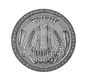 One rupee from note 1969