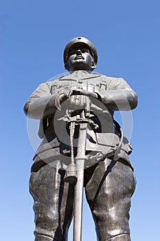 Parque Bicentenario Statue, Santiago, Chile photo