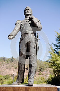 Parque Bicentenario Statue, Santiago, Chile photo