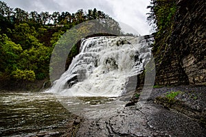 Waterfall in Ithaca (NY, USA photo