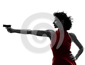 woman holding gun img