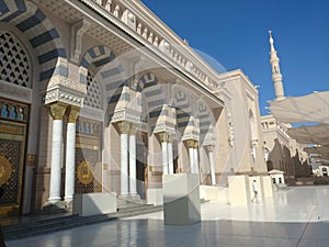 One side of an artistic of prophet mosque