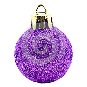 One single xmas or christmas glitter ball