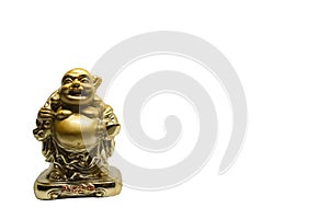 One small golden figurine of buddha