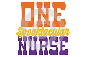 One spooktacular nurse Retro Design File Digital Download