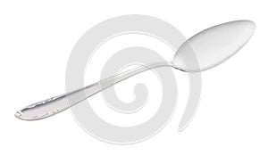 One spoon, isolated over white
