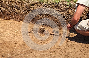 One of the stages of excavation