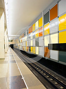 One of the stations of the Moscow metro