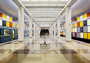 One of the stations of the Moscow metro