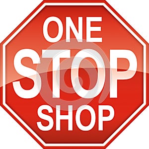 One Stop Shop Sign Symbol photo