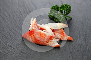 One of surimi products, imitation crab stick