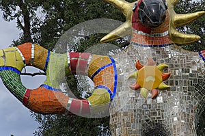 One of the tarots garden sculptures