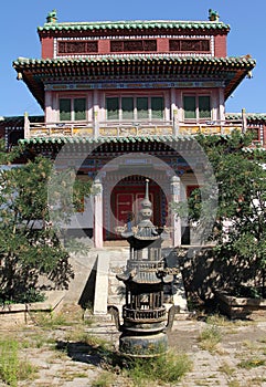 One of the temples of ancient Wusutu Zhao Buddhist Monastery i