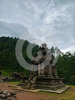 One of the temples in the Gedongsongo temple area located in Bandungan, Central Java