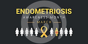 one in ten women has endometriosis info graphic pictogram