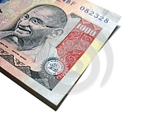 One thousand rupee indian note