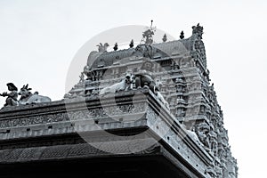 One of the tower of Arulmigu Arunachaleswarar Temple, Tiruvannamalai which represent element of fire photo