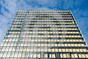 One the tower of the new national library F. Mitterand at Paris