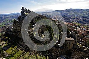 One tower of The Republic of San Marino.