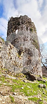 One of the towers of the Anakopia fortress in Abkhazia