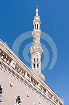 One of the towers at Nabawi Mosque