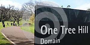 One Tree Hill domain in Cornwall Park in Auckland New Zealand