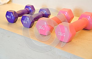 One and two kilogram weight