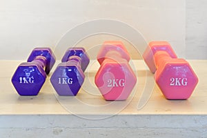 One and two kilogram weight