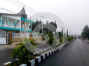 Satar Tacik Street in Ruteng, City, Flores, NTT, Indonesia photo