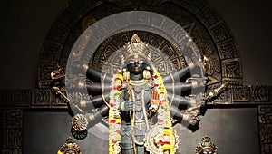 One unique idol of Hindu Goddess Durga