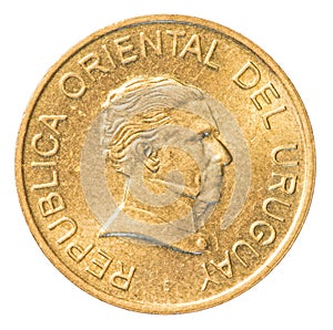 One Uruguayan peso coin