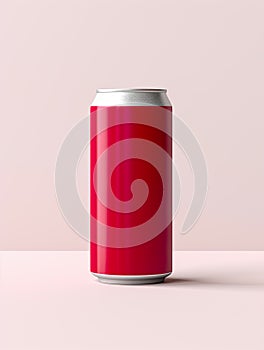 One vibrant soda cans are showcased in a studio environment with matching color paint accents.