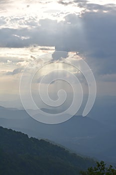 View on Blue Ridge Parkway in the Smokies