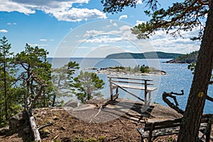 One of the Viewpoints in highcoast area vasternorrland