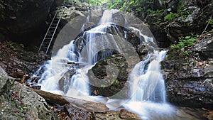 Waterfall of Via Ferrata Martinske hole, Mala Fatra, Slovakia