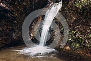 One of the waterfalls in Janosik Holes, Mala Fatra - Slovak Republic