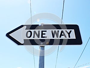 One way