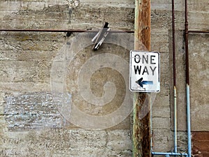 One Way Alley Sign