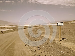 One Way in Death Valley National Park