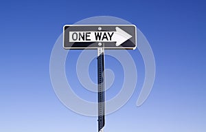 One way sign