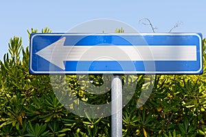 One way sign