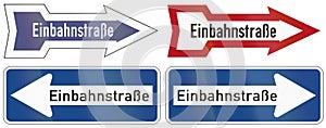 One-Way Signs In Germany